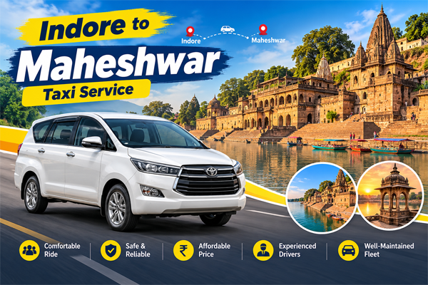 Indore to Maheshwar Taxi Service